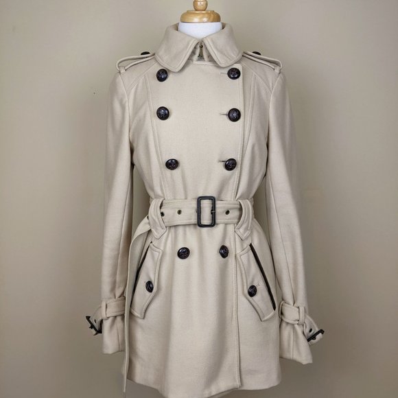 M60 Miss Sixty Elegant Classic Wool Coat with Cape Medium - Picture 5 of 14